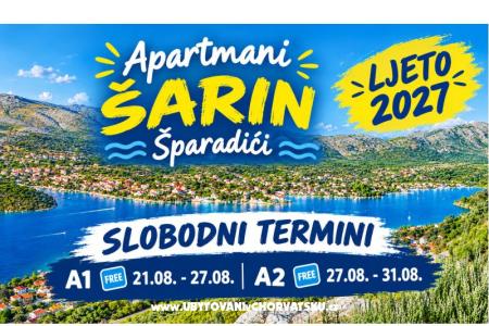 Apartmány ŠARIN Šparadići Primošten Chorvátsko